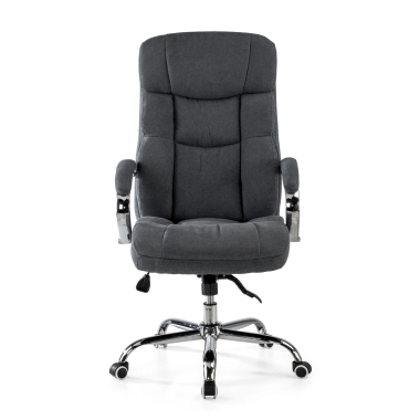 chefsessel schwarz harmony stoff gepolsterte armlehnen 3