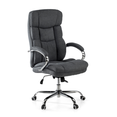 chefsessel schwarz harmony stoff gepolsterte armlehnen 1