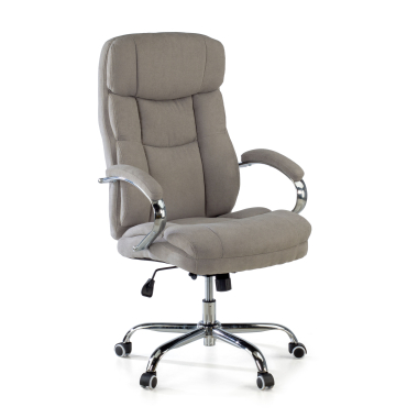 chefsessel grau harmony stoff gepolsterte armlehnen 1