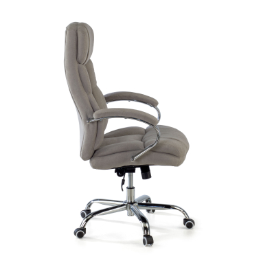chefsessel grau harmony stoff gepolsterte armlehnen 7