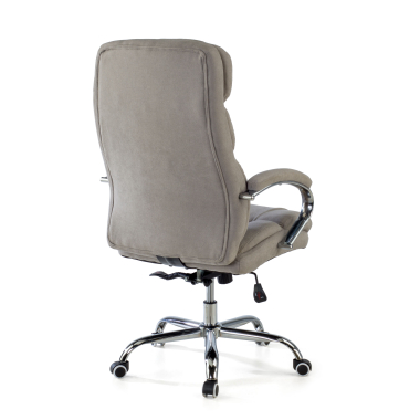 chefsessel grau harmony stoff gepolsterte armlehnen 6