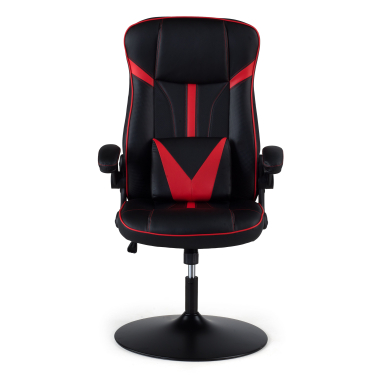 gaming stuhl rot kunstleder hochklappbare armlehnen 3