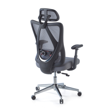 ergonomischer burostuhl grau matrix netzstoff bewegliche armlehnen lordosenstutze kopfstutze 8