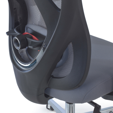 ergonomischer burostuhl grau matrix netzstoff bewegliche armlehnen lordosenstutze kopfstutze 5