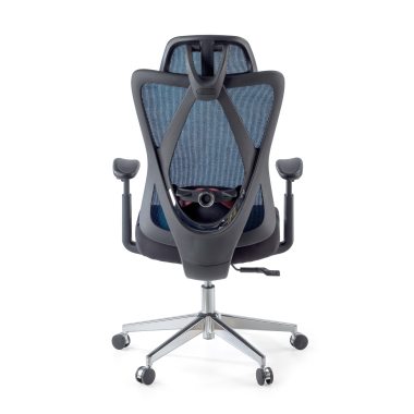 ergonomischer burostuhl blau matrix netzstoff bewegliche armlehnen lordosenstutze kopfstutze 7