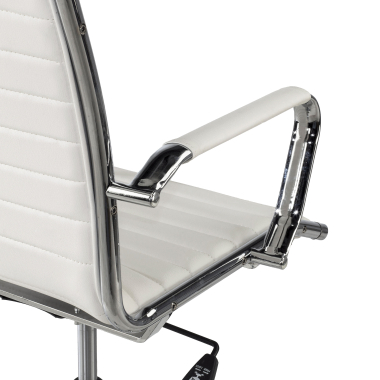 Design Bürostühl Vogue, Chromgestell, hohe Rückenlehne
