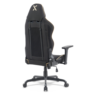 gaming stuhl schwarz breeze stoff bewegliche armlehnen kopfstutzen kissen kopfstutze 10