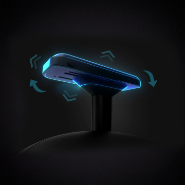 Gaming-Stuhl Breeze aus atmungsaktivem Stoff, neigbar