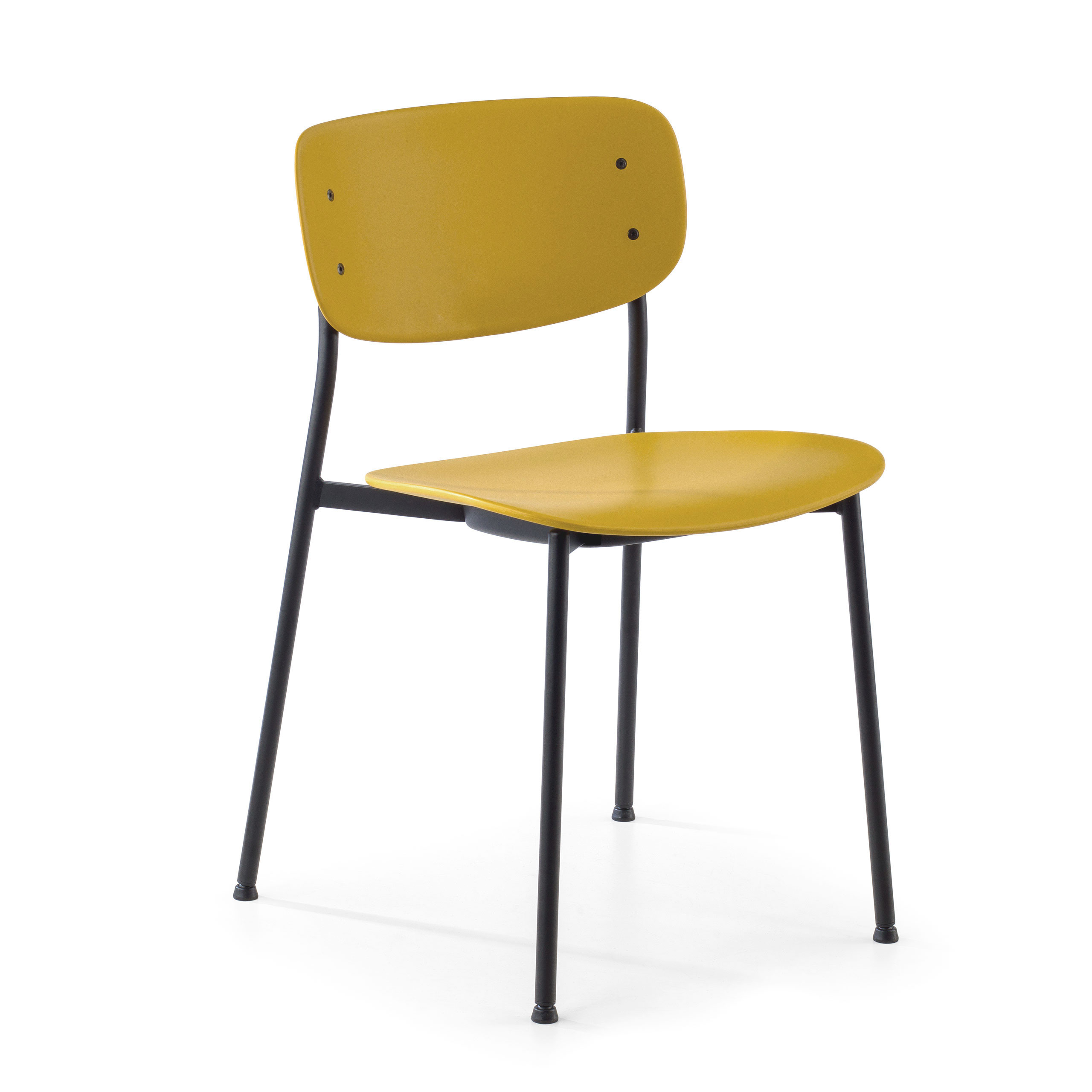 Konferenzstuhl modernes Retro-Design Numa, aus Polypropylen und Eisen