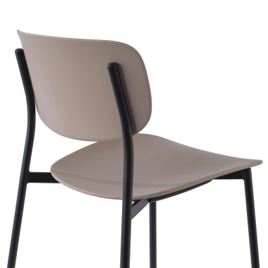 konferenzstuhl beige 4 fusse kunststoff ohne armlehnen 5