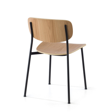 konferenzstuhl naturholz 4 fusse holz kunststoff ohne armlehnen 9