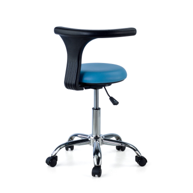 arbeitshocker blau clinicpro kunststoff ohne armlehnen 8