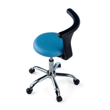 arbeitshocker blau clinicpro kunststoff ohne armlehnen 5