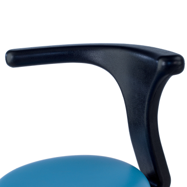 arbeitshocker blau clinicpro kunststoff ohne armlehnen 6