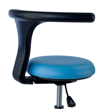 arbeitshocker blau clinicpro kunststoff ohne armlehnen 3