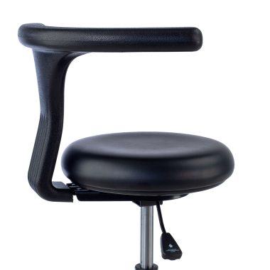 arbeitshocker schwarz clinicpro kunststoff ohne armlehnen 9