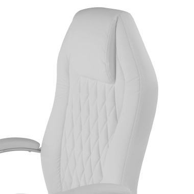 chefsessel weiss pioneer kunstleder gepolsterte armlehnen 5