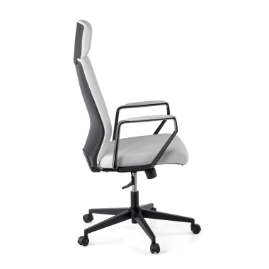 chefsessel weiss saranto kunstleder feste armlehnen 7