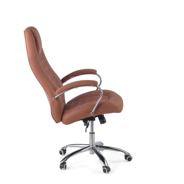 chefsessel braun pioneer kunstleder gepolsterte armlehnen 5