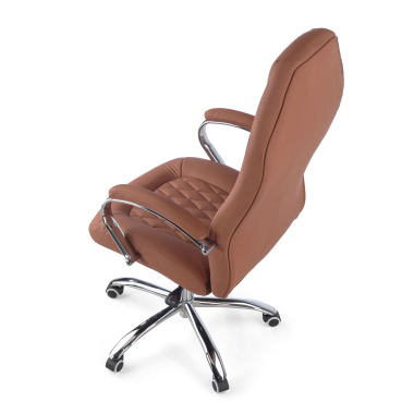 chefsessel braun pioneer kunstleder gepolsterte armlehnen 8