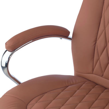 chefsessel braun pioneer kunstleder gepolsterte armlehnen 9