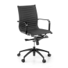 Design Bürostuhl Brenton, Stahlrahmen, niedrige Rückenlehne