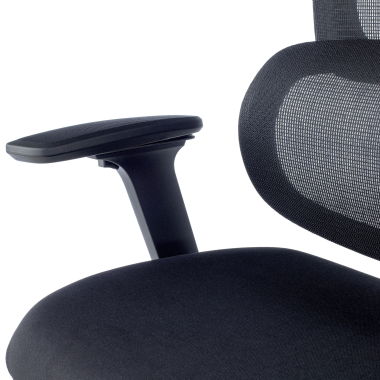ergonomischer burostuhl schwarz essenza netzstoff 3d verstellbare armlehnen doppelte lordosenstutze kopfstutze 12