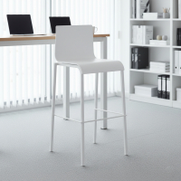Bürohocker mit Rückenlehne Alea, ergonomischer Sitz