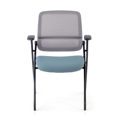 konferenzstuhl blau stuhl netzstoff bewegliche armlehnen 6