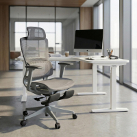Ergonomischer Bürostuhl mit Fußstütze Balance Pro, 3D-Armlehnen