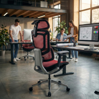 Ergonomischer Bürostuhl Valkyr, selbstanpassende Rückenlehne