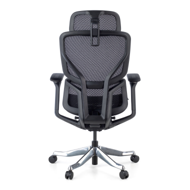 ergonomischer burostuhl schwarz aerofit schwarzes gestell netzstoff 4d verstellbare armlehnen doppelte lordosenstutze kopfstutze 7