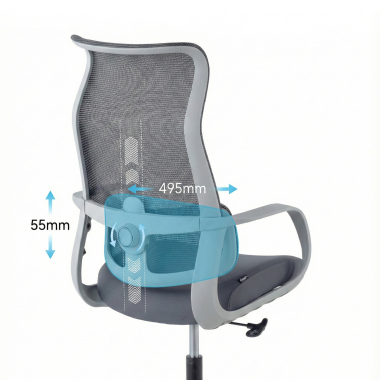 burostuhl weiss grau axis netzstoff feste armlehnen 9