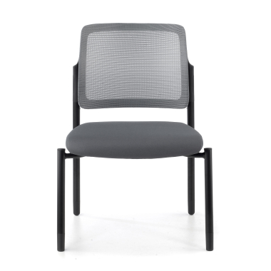 besucherstuhl grau ohne arme netzstoff ohne armlehnen 3