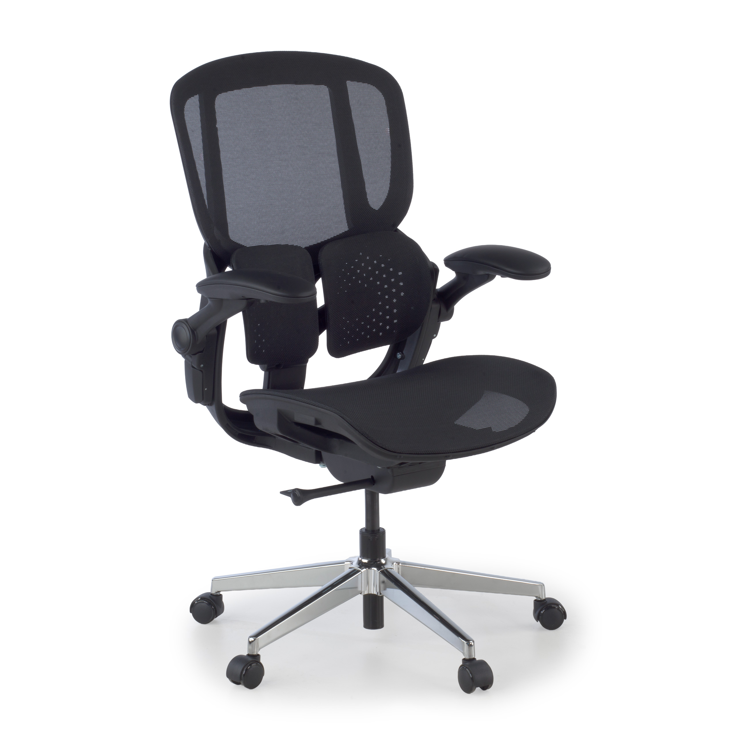 Ergonomischer Stuhl Erghos One, orthopädisch, doppelte Lendenwirbelstütze