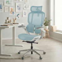 Ergonomischer Stuhl mit Kopfstütze Erghos One, orthopädisch, doppelte Lendenwirbelstütze