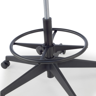 burohocker schwarz burostuhl stoff feste armlehnen 6