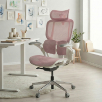 Ergonomischer Stuhl mit Kopfstütze Erghos One, orthopädisch, doppelte Lendenwirbelstütze