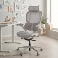 Ergonomischer Stuhl mit Kopfstütze Erghos One, orthopädisch, doppelte Lendenwirbelstütze