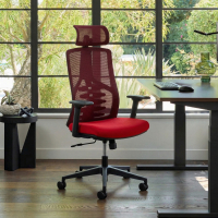 Ergonomischer Bürostuhl Quick, bionische Rückenlehne, Kopfstütze