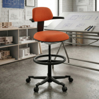 Bürohocker Erghos, Neigbare Rückenlehne, Drehstuhl