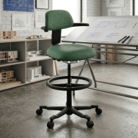 Bürohocker Erghos, Neigbare Rückenlehne, Drehstuhl