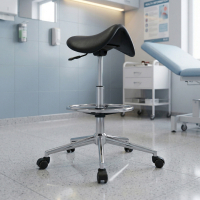 Arbeitshocker Maxwork, ergonomisch, sattelförmiger Sitz