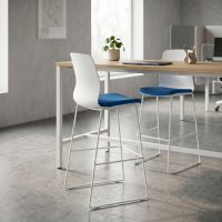 Bürohocker Swing, Elegantes Design, Metallbeine