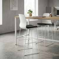 Bürohocker Swing, Elegantes Design, Metallbeine