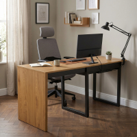 Ausziehbarer Bürotisch / Schreibtisch Flex 80-148cm