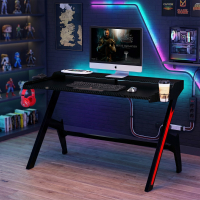 Gaming Tisch GT, Karbonfaser, Z-förmiger Rahmen