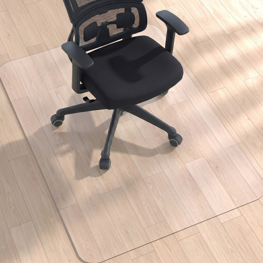 Bodenschutzmatte Bürostuhl 120x90 Cm Bürostuhl Bodenschutzmatte – 120 X 90 Cm, Grau, Für Teppich & Hartböden (PVC)