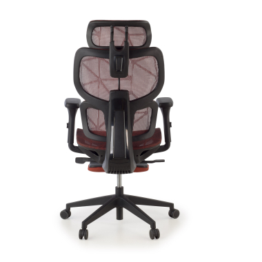 ergonomischer burostuhl rot every netzstoff 3d verstellbare armlehnen kopfstutze ausziehbare fussstutze 8