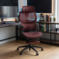 Ergonomischer Bürostuhl Every, mit ausziehbarer Fußstütze